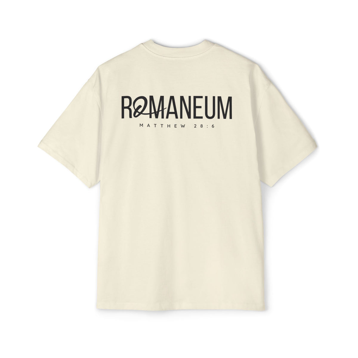 He Is Risen Christian Tee — Romaneum Matthew 28:6 Easter T‑Shirt