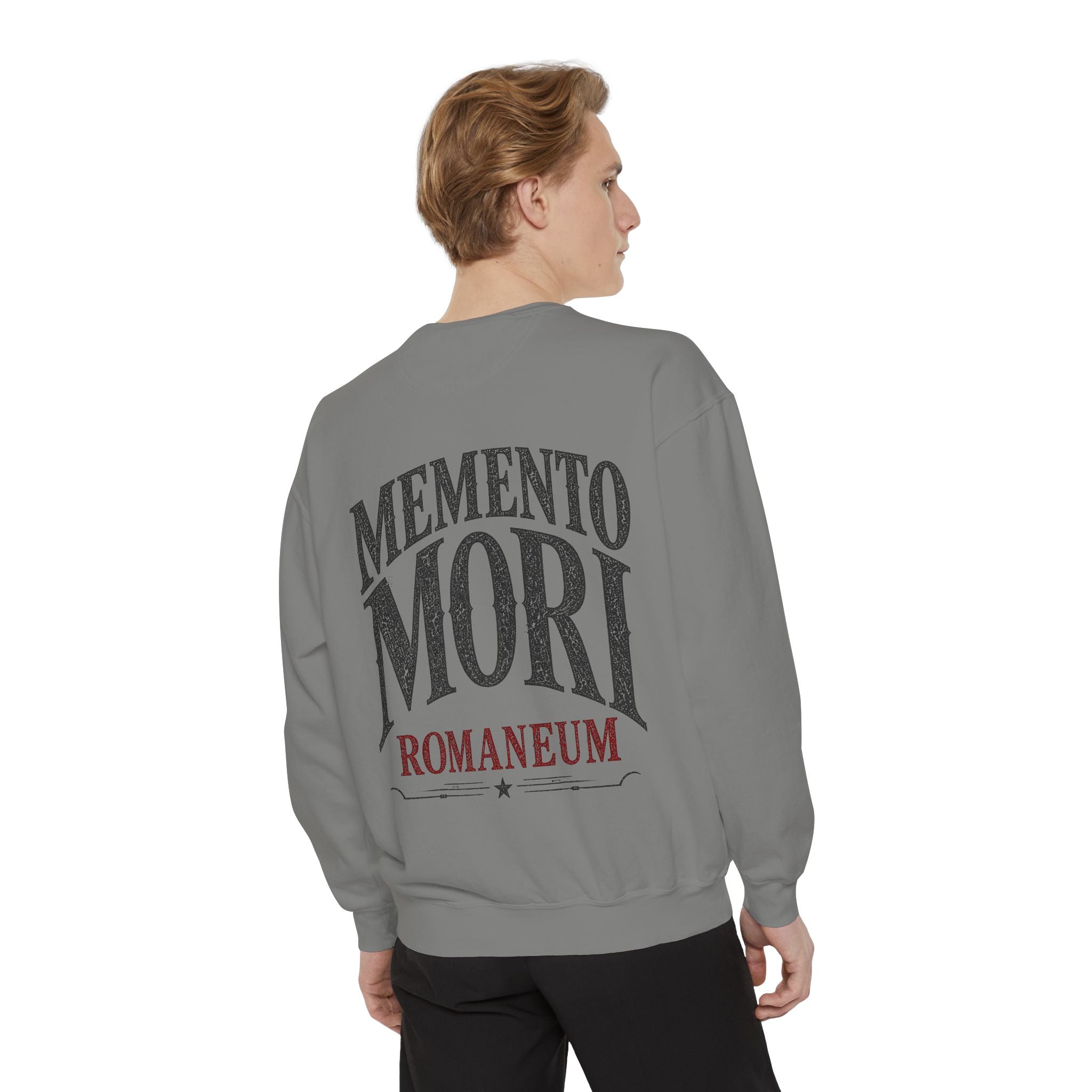 Memento Mori Sweatshirt — Gothic Skull Romaneum Crewneck