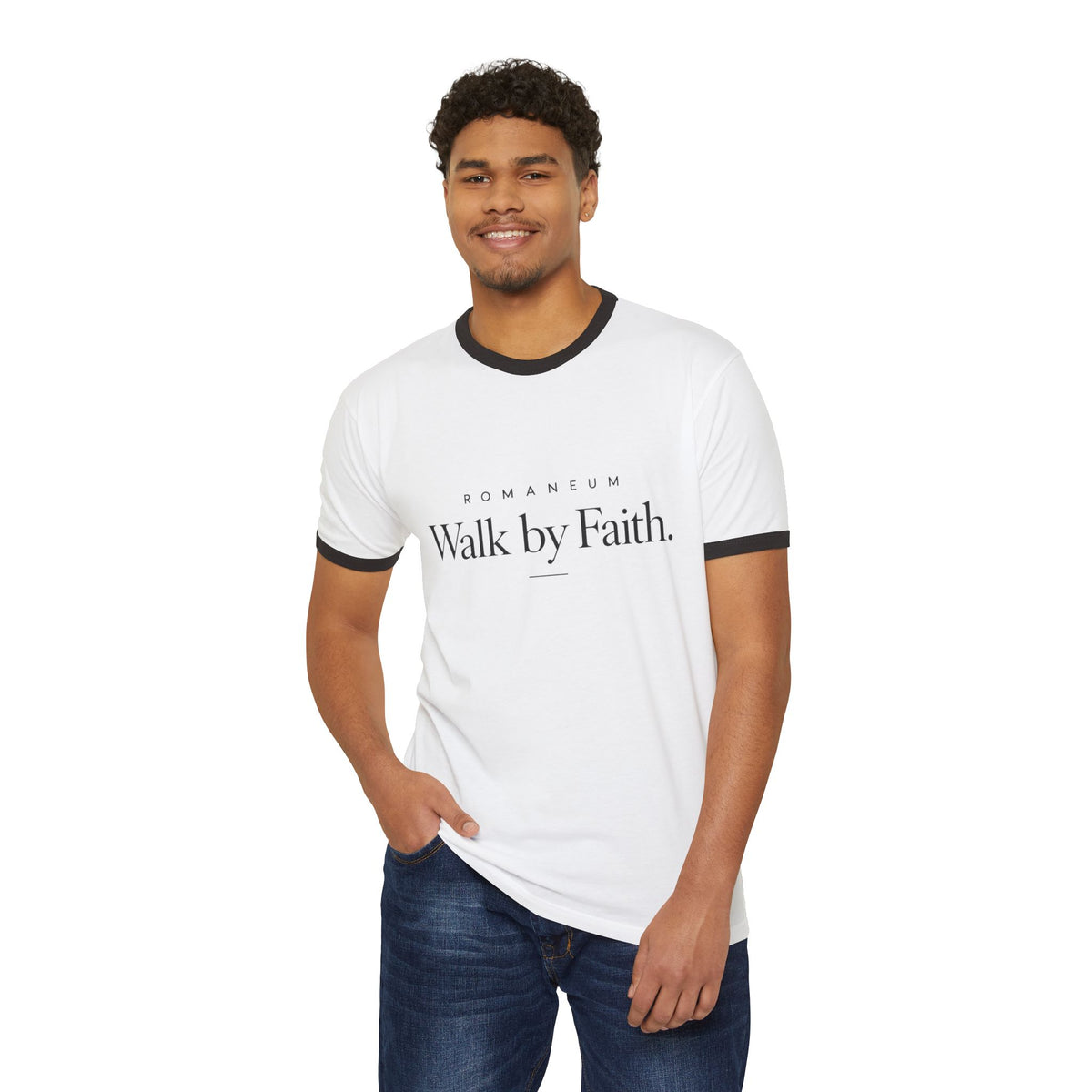 ROMANEUM Walk by Faith Ringer T-Shirt