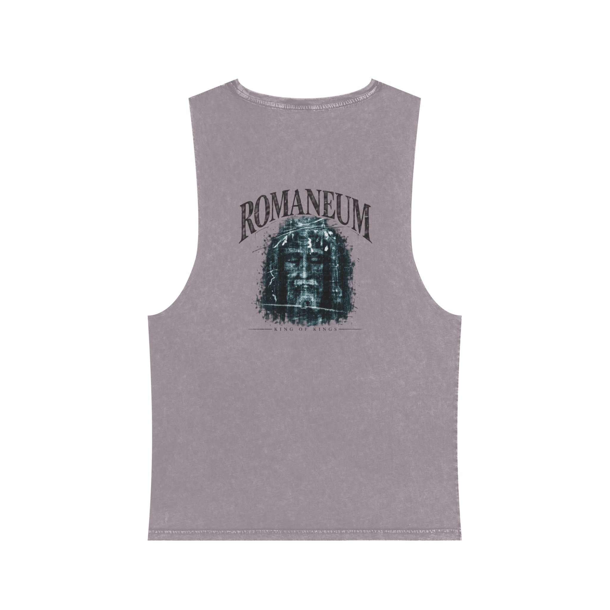 Romanеum Stonewash Tank Top — Vintage Graphic Muscle Tee