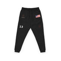Embroidered American Flag Jogger | Number 13 Fleece Sweatpants