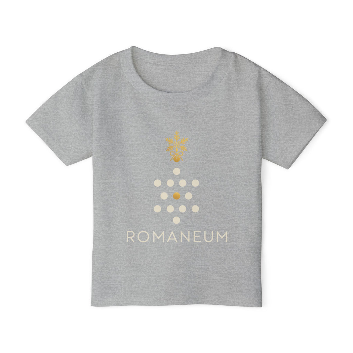 Romaneum Christmas Gold Star Toddler T-Shirt