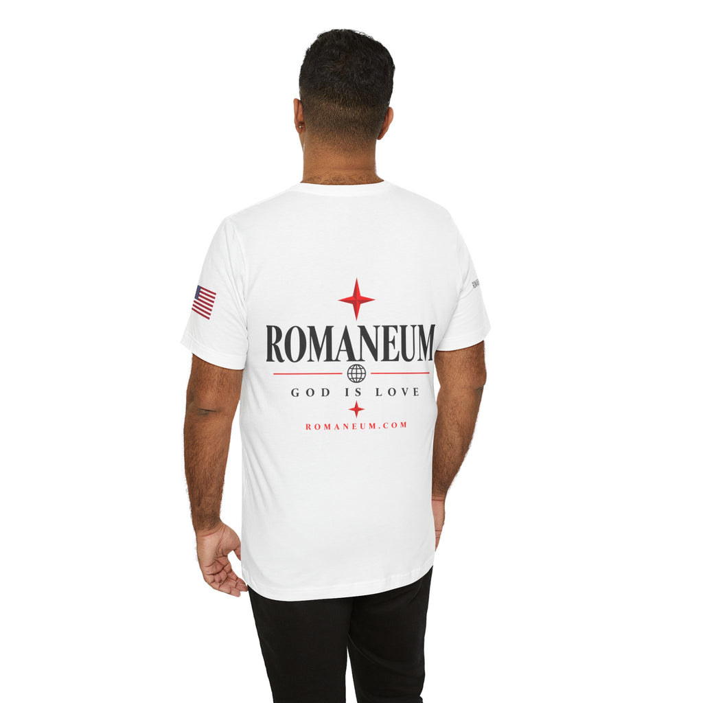 Romaneum 'AMOR/ROMA' God Is Love Graphic Tee