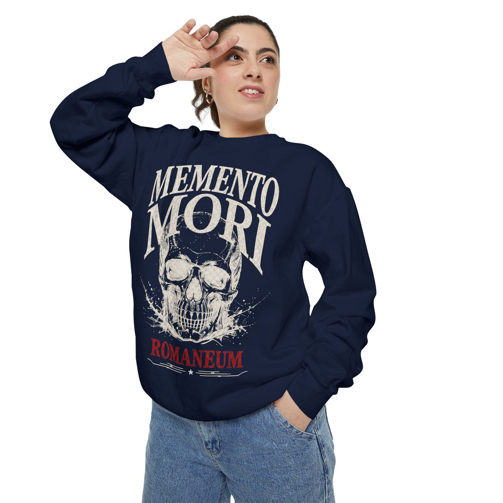 Memento Mori Sweatshirt — Gothic Skull Romaneum Crewneck