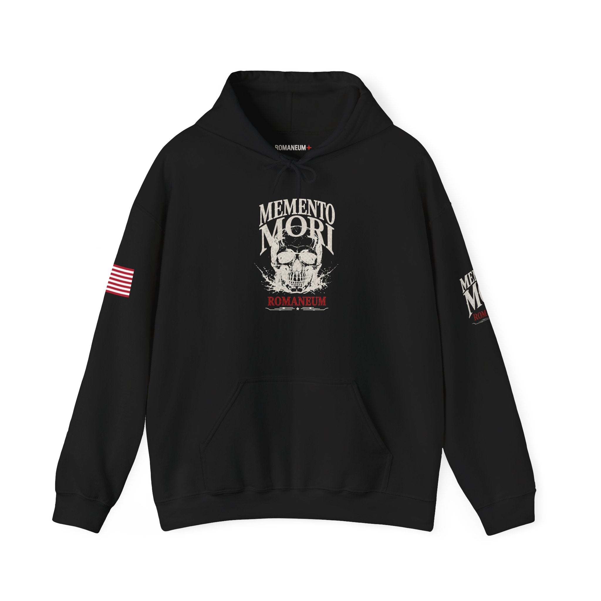 Memento Mori Hoodie — Romaneum Skull Graphic Pullover