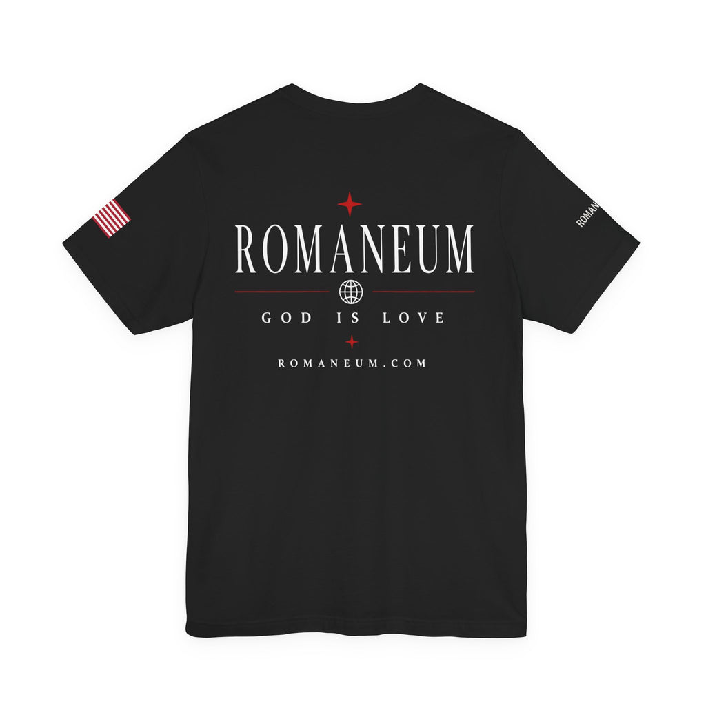 Romaneum 'AMOR/ROMA' God Is Love Graphic Tee