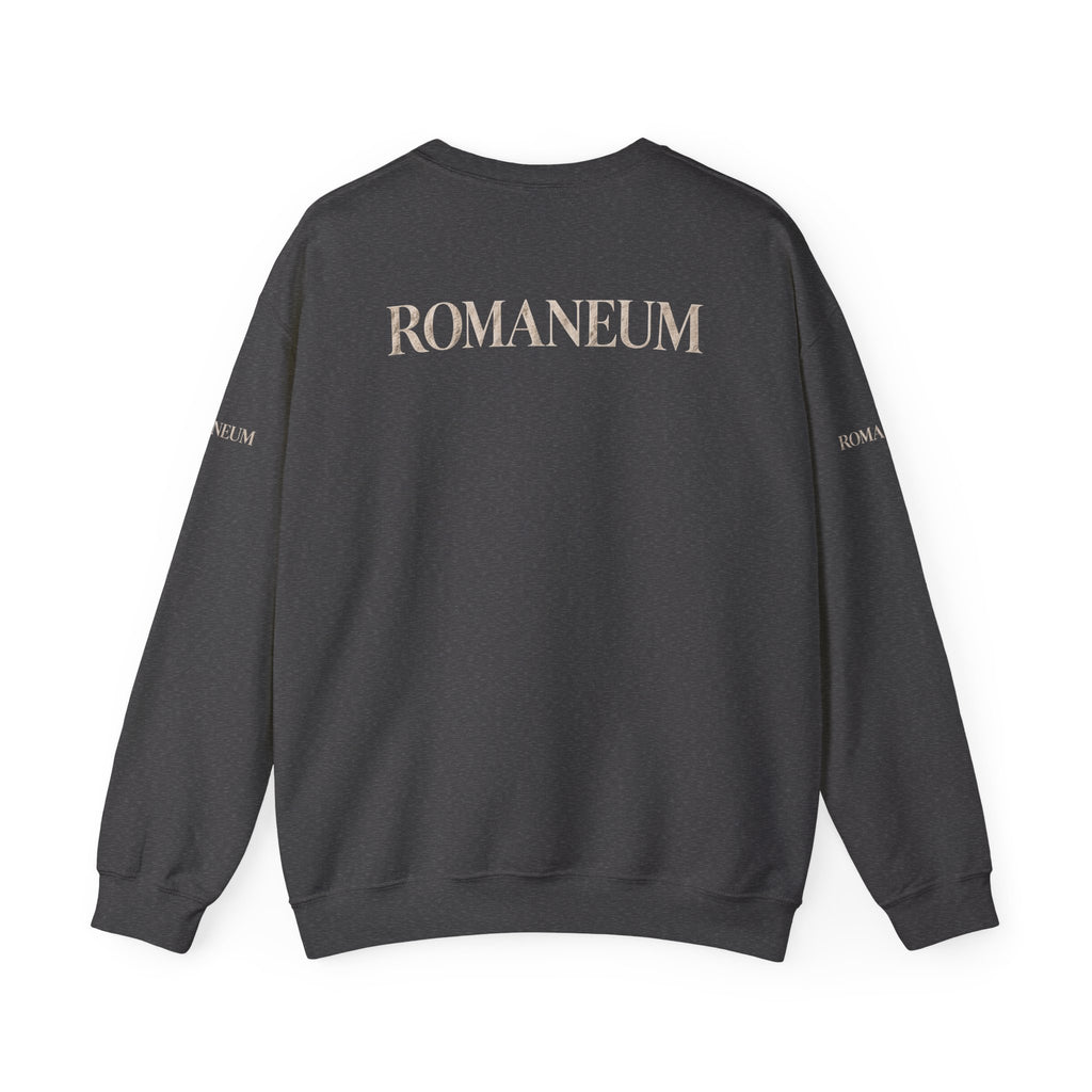 Crewneck Sweatshirt — "The Battle Is The Lord's" Roman-inspired Faith Sweatshirt