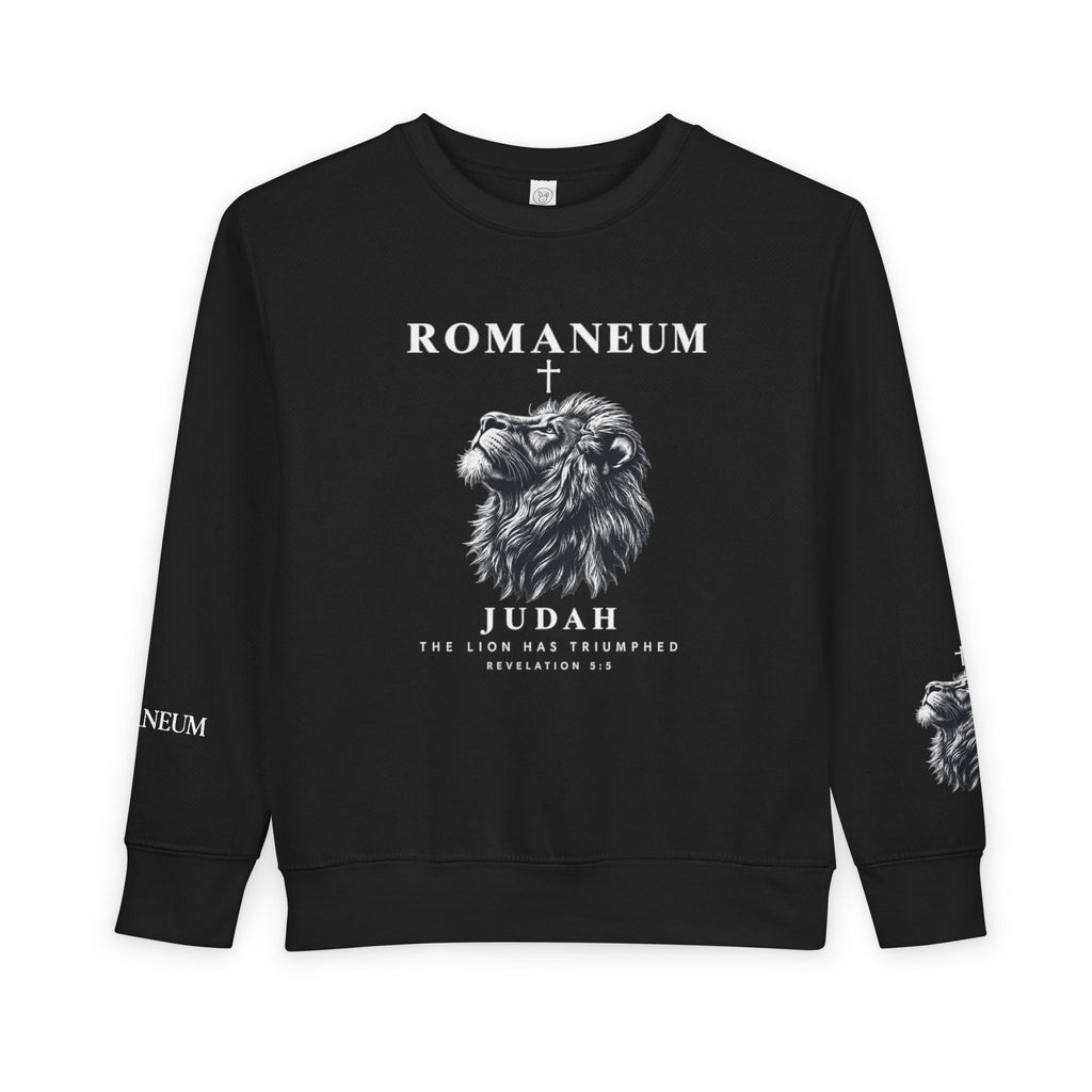 Toddler Sweatshirt - Romaneum Judah Lion Graphic Kids Crewneck