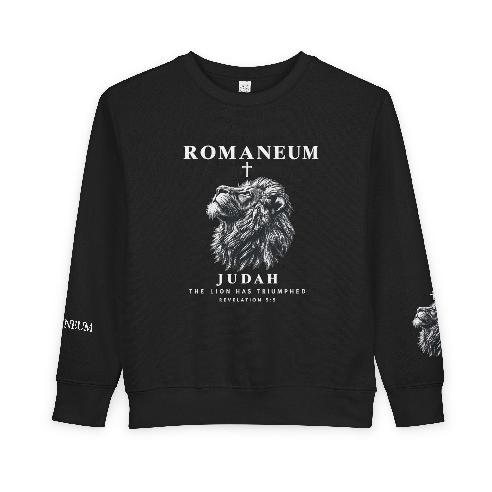 Toddler Sweatshirt - Romaneum Judah Lion Graphic Kids Crewneck