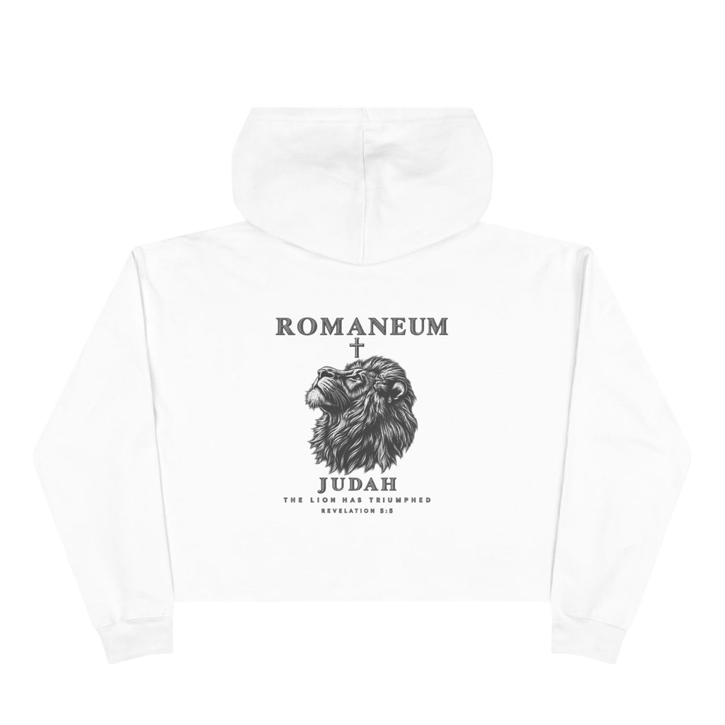 Romaneum Judah Lion Crop Hoodie —  Graphic Crop Hoodie