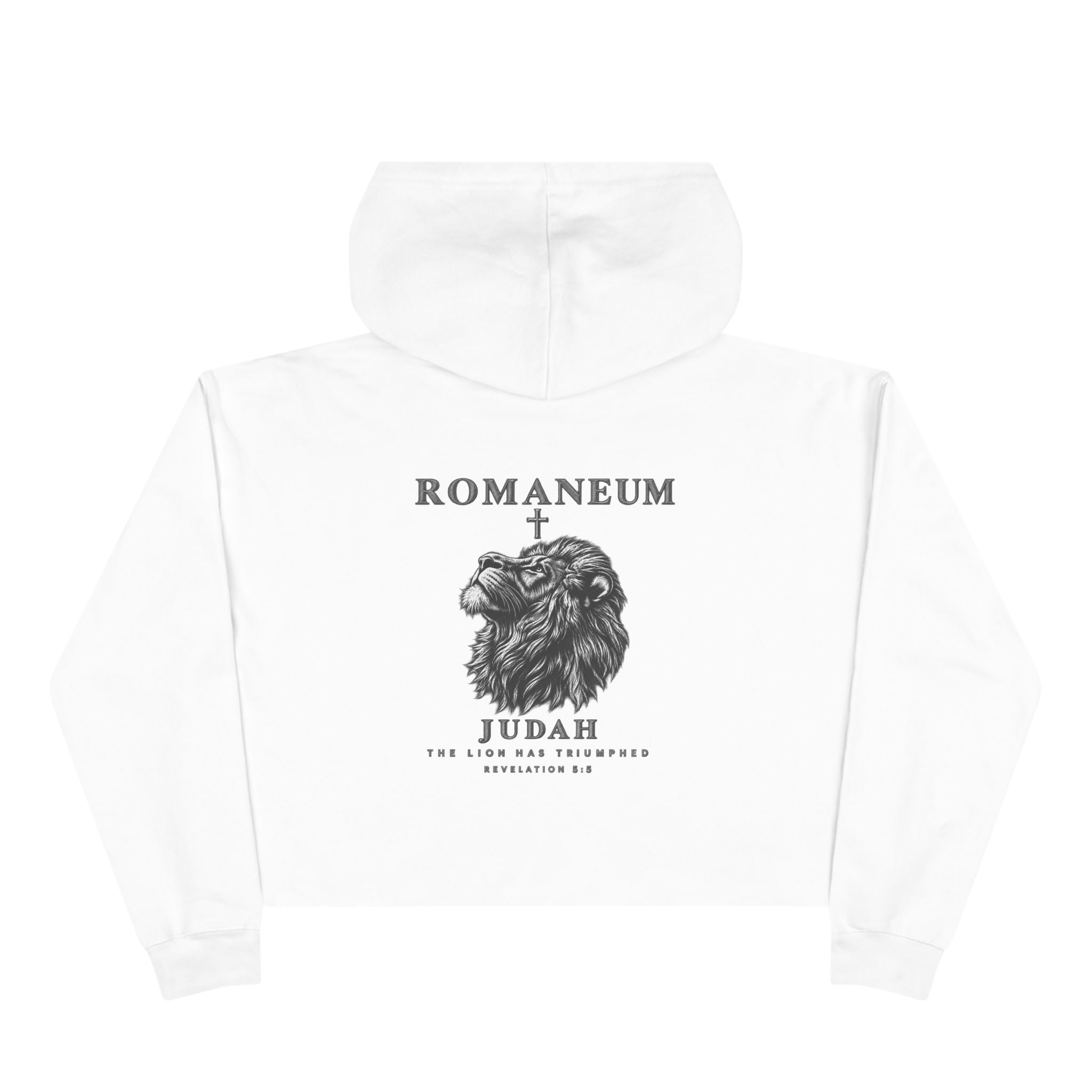 Romaneum Judah Lion Crop Hoodie —  Graphic Crop Hoodie