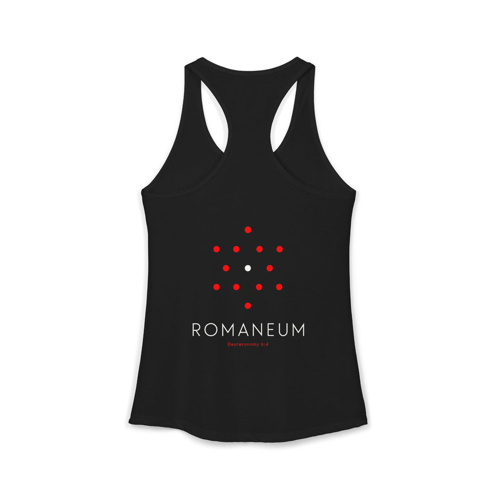 Romaneum Women’s Racerback Athletic Tank | Front & Back Logo