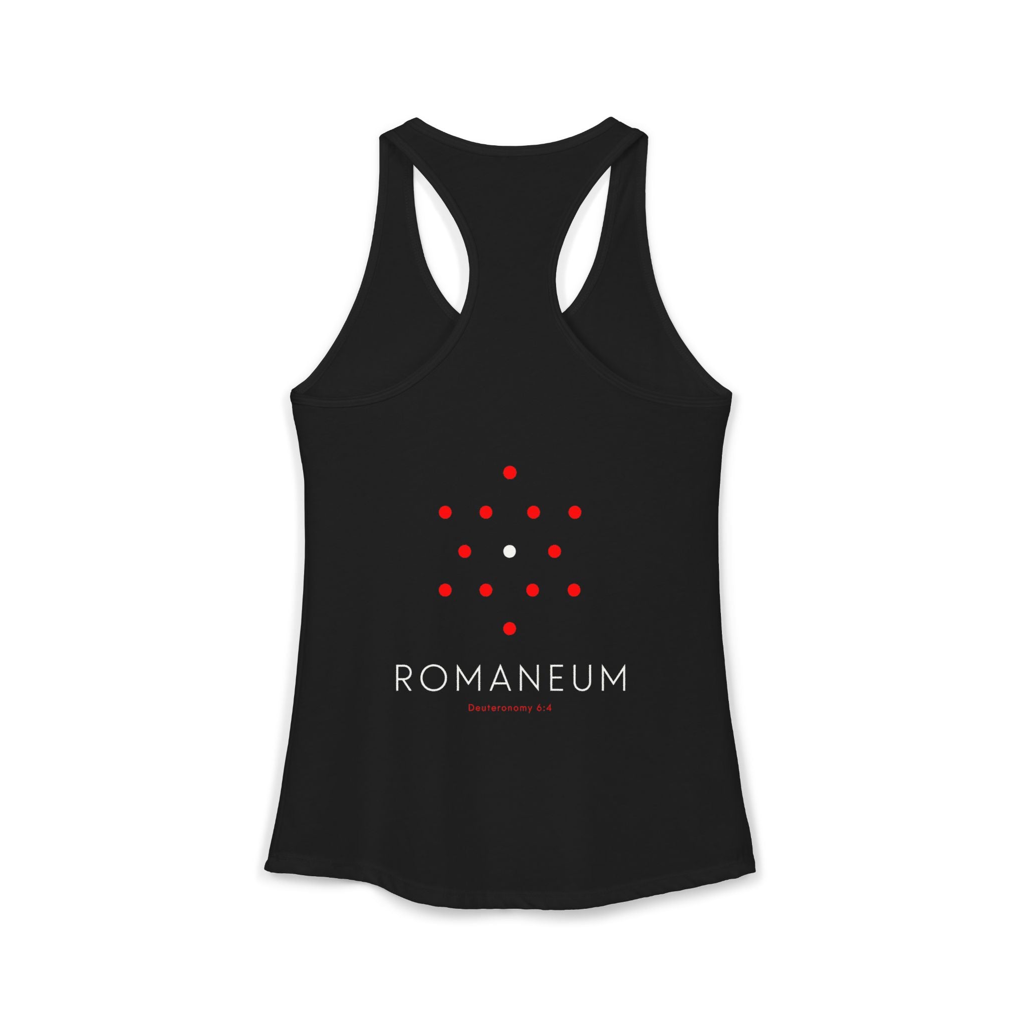 Romaneum Women’s Racerback Athletic Tank | Front & Back Logo