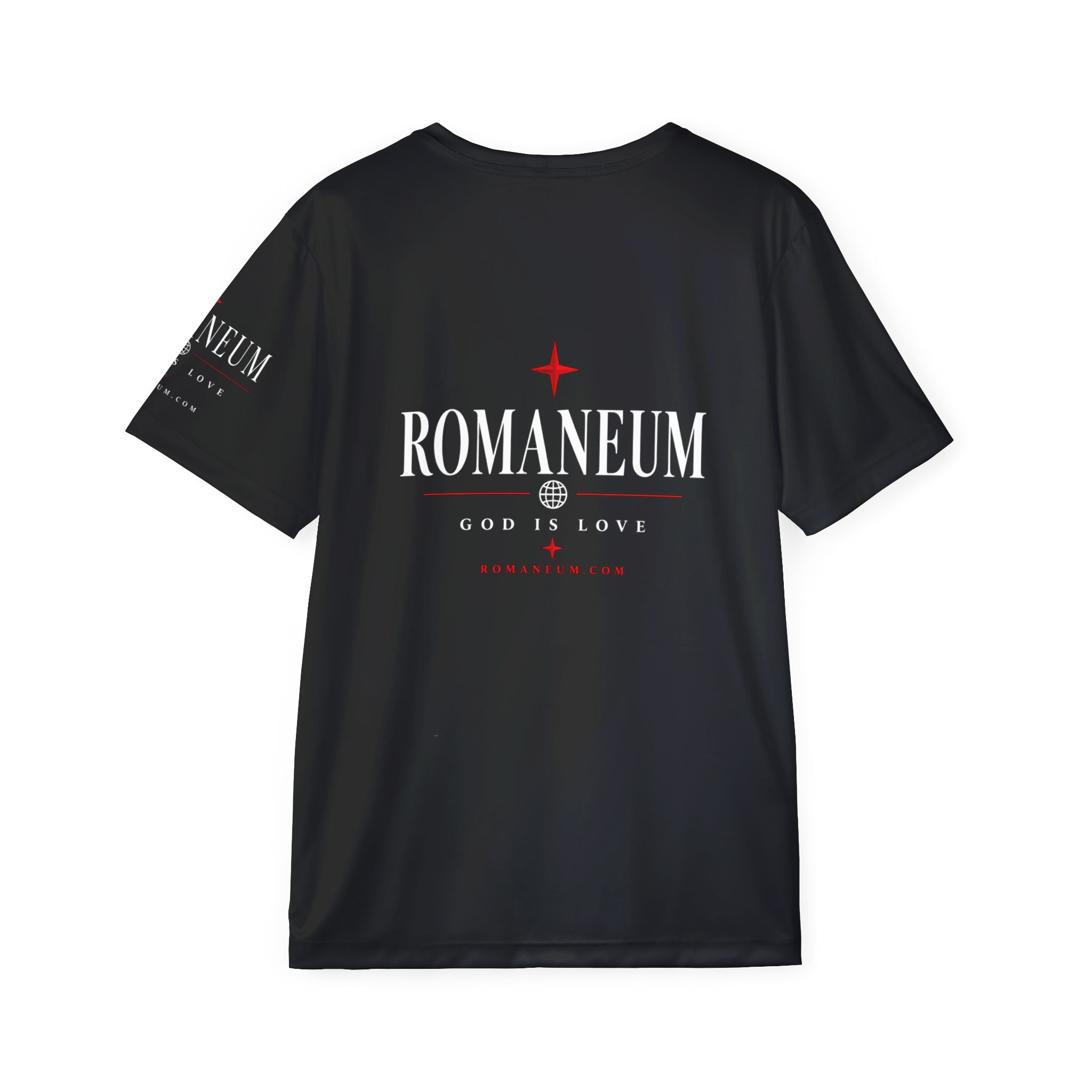 Amor/Roma Reversible Graphic Jersey — "God Is Love" Athletic Tee