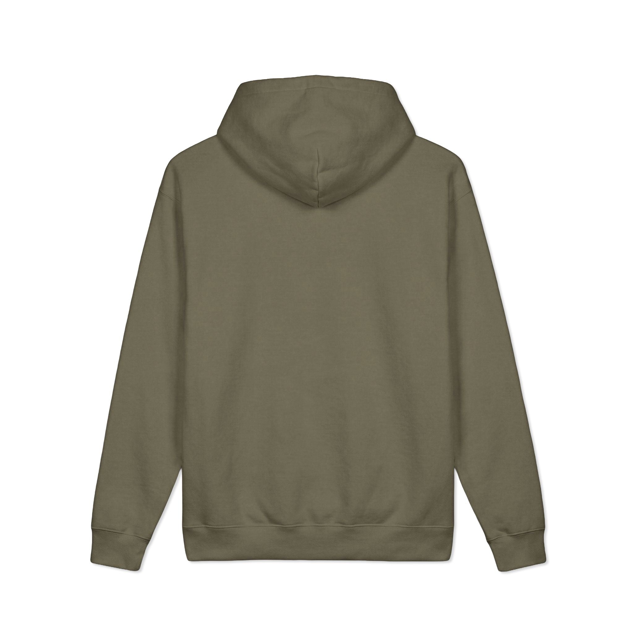 Romaneum Logo Hoodie — Minimalist Cream Pullover with Red Text