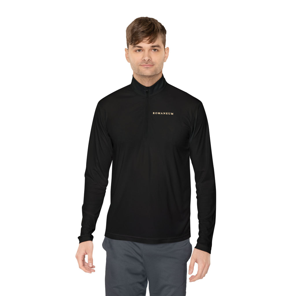 Quarter-Zip Pullover — Retro 'Conquerors Romaneum' Vintage Roman Graphic
