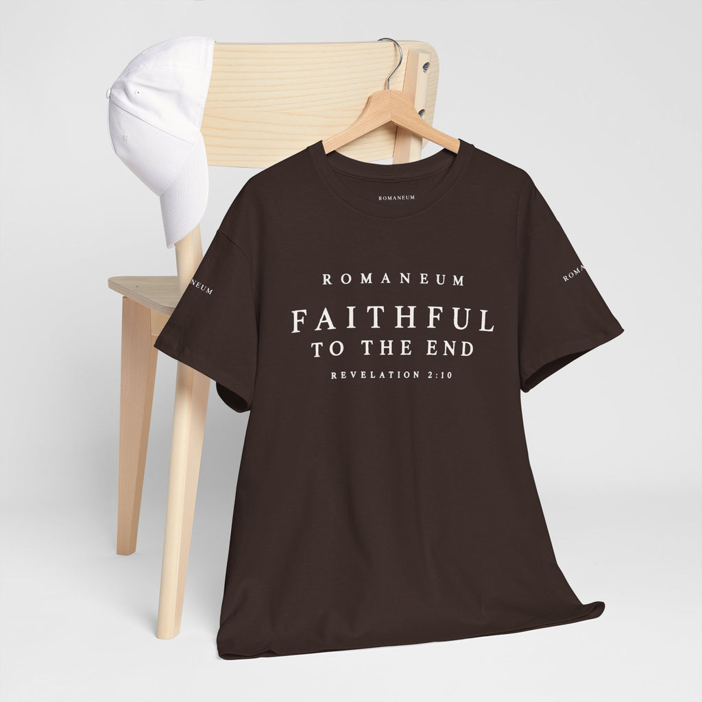 Faithful to the End Tee — 'Romaneum'