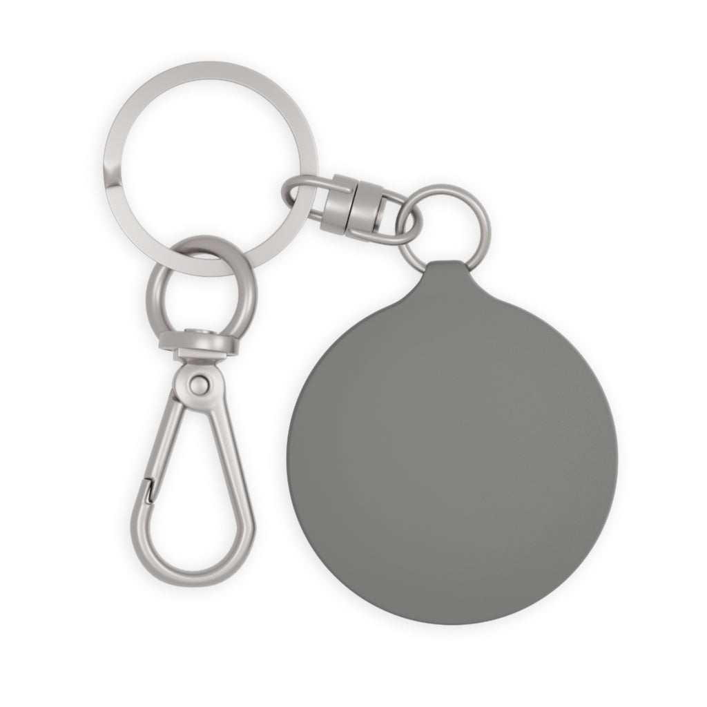 Keyring Tag — Romanum Cross Black Keychain