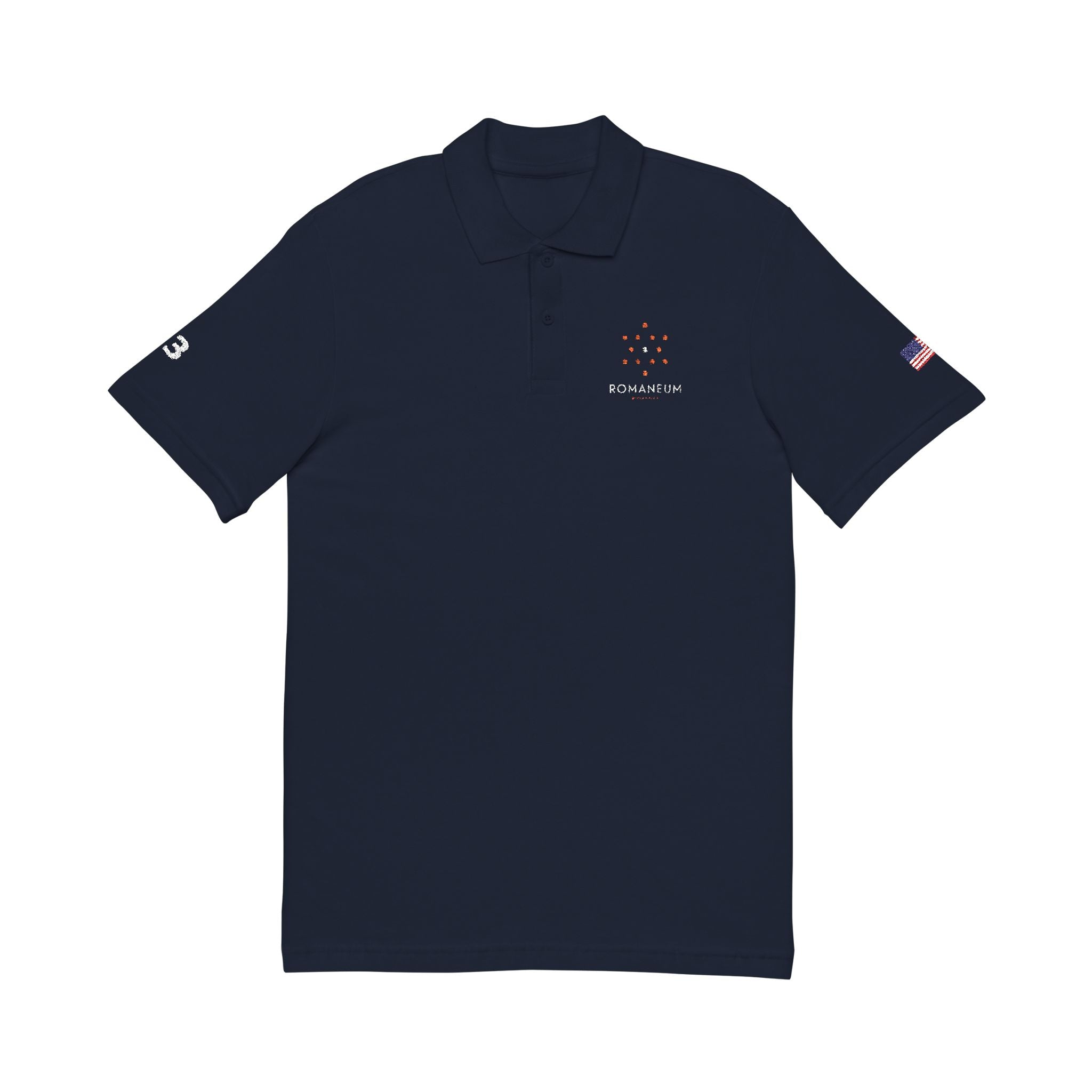 Romaneum Unisex Pique Polo | Embroidered Edition