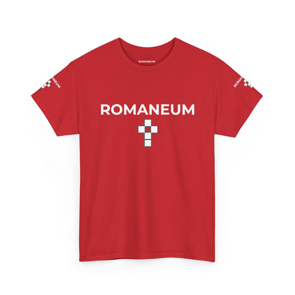 Romaneum Logo T‑Shirt — Minimalist Church Cross Tee