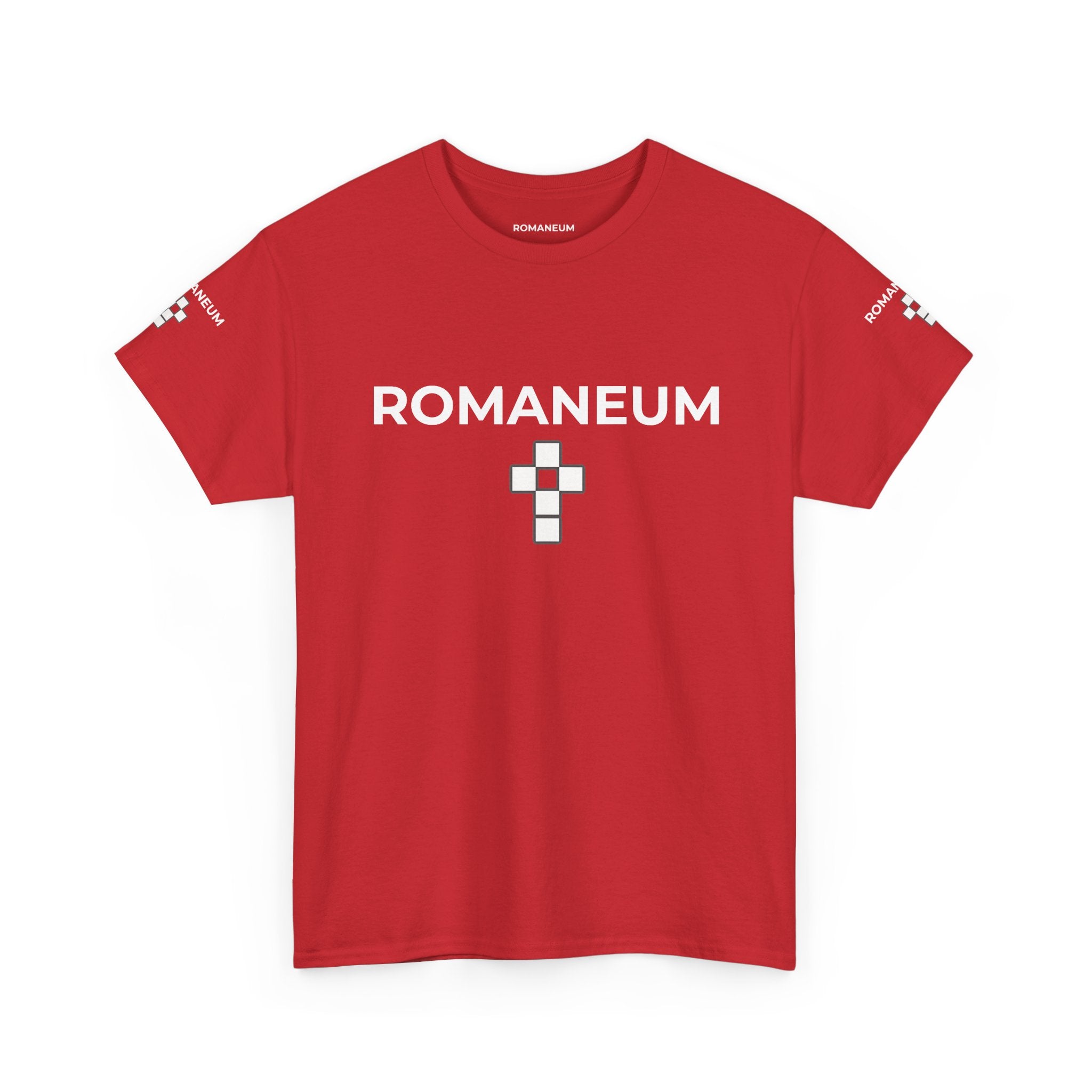 Romaneum Logo T‑Shirt — Minimalist Church Cross Tee