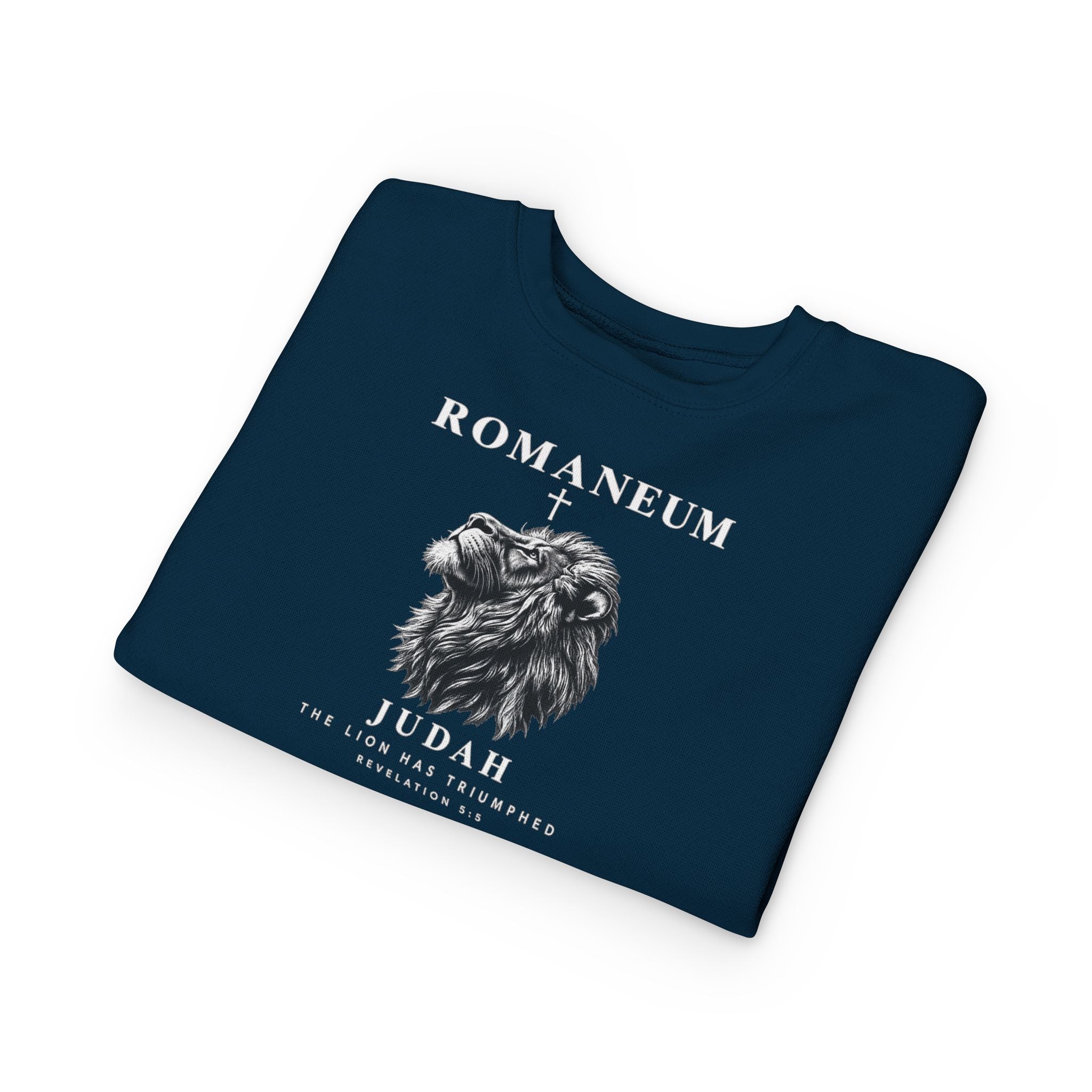 Toddler Sweatshirt - Romaneum Judah Lion Graphic Kids Crewneck