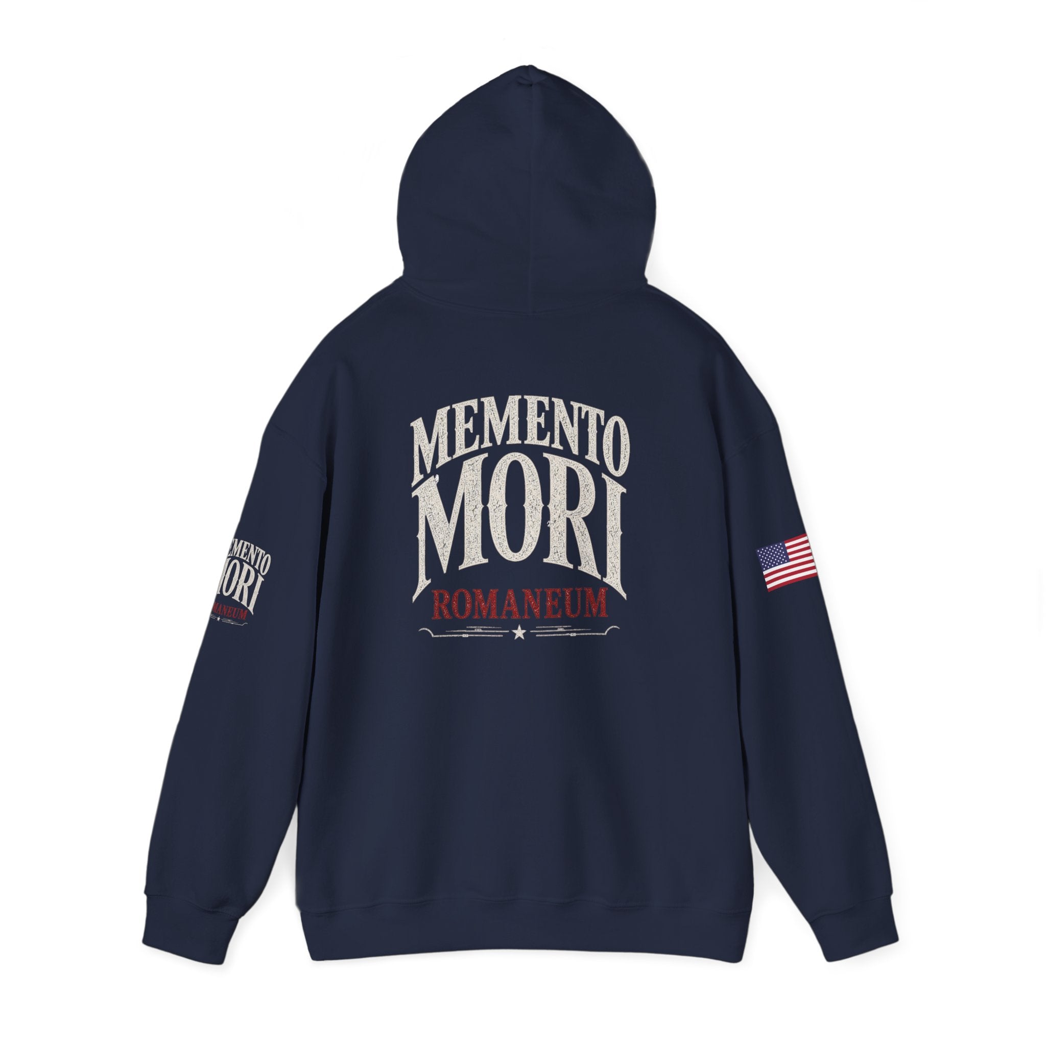 Memento Mori Hoodie — Romaneum Skull Graphic Pullover