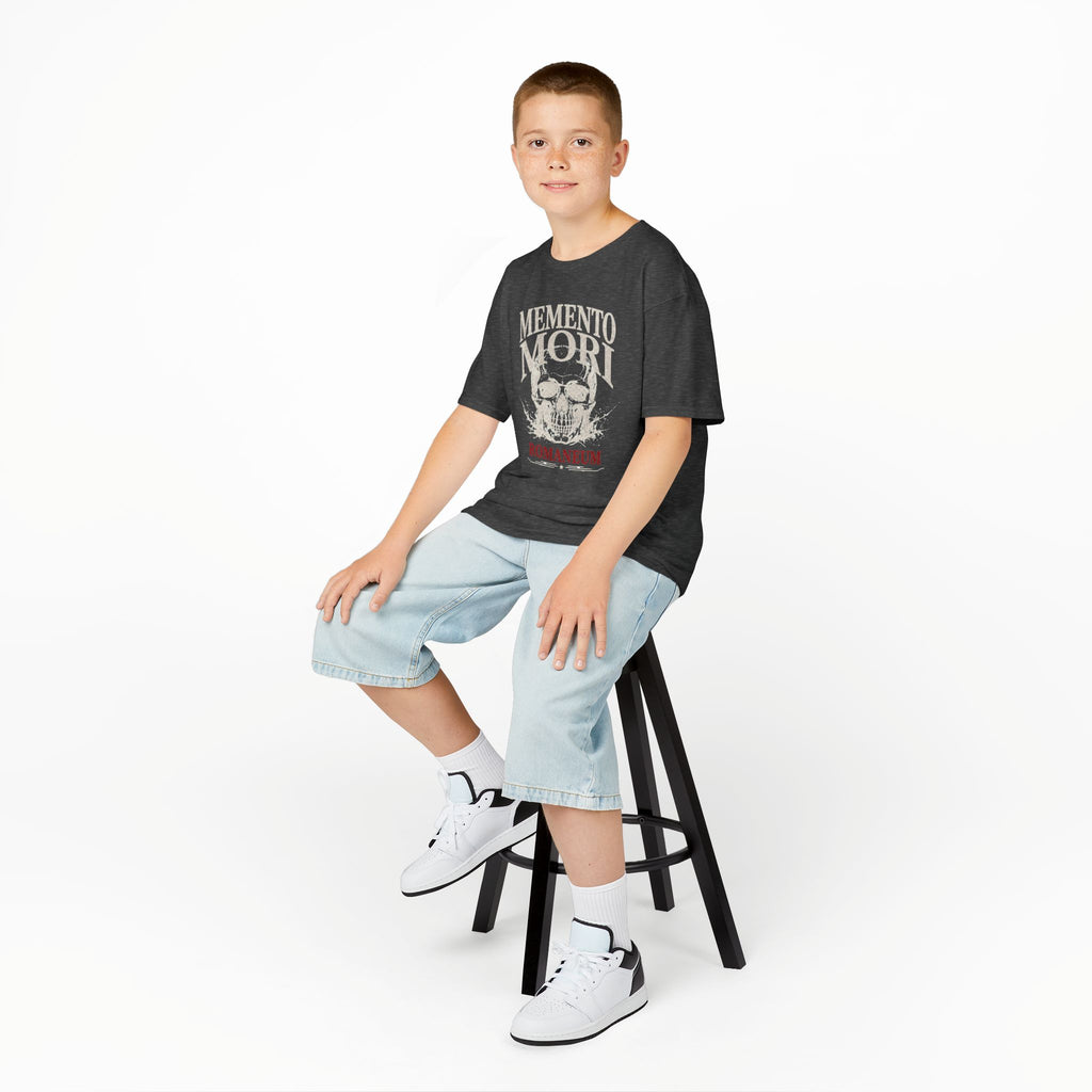 Kids T-Shirt — "Memento Mori" Skull Romaneum Tee