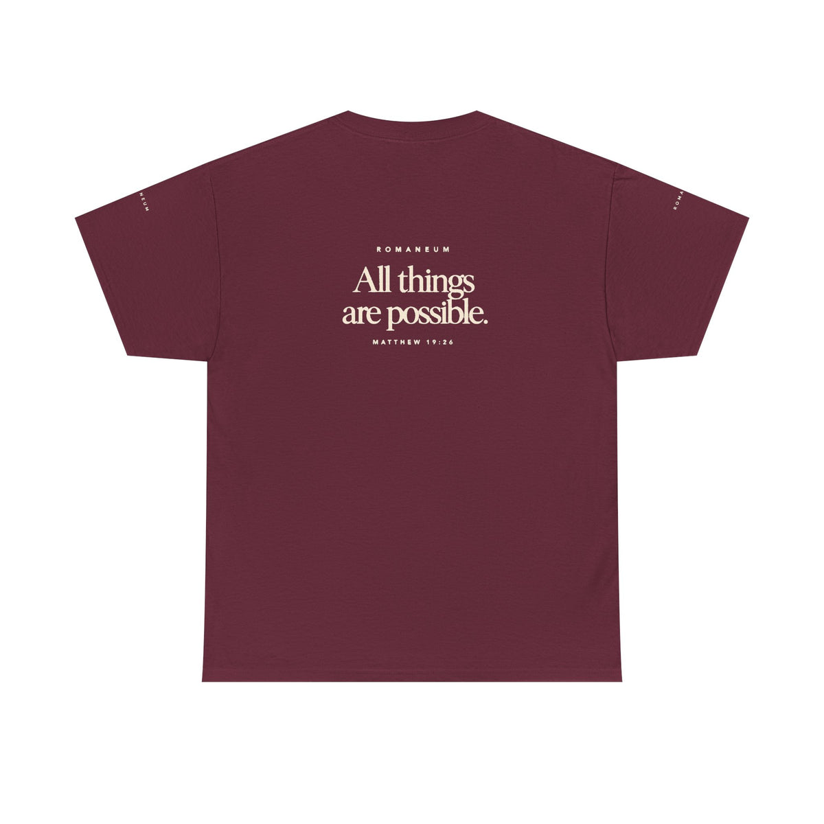 Faith Graphic Tee — "With God All Things Are Possible" T‑Shirt