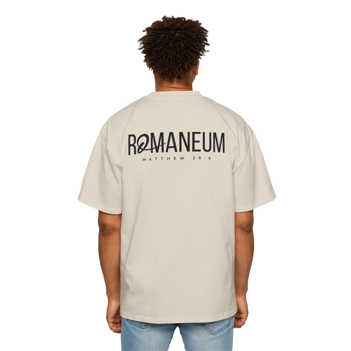 He Is Risen Christian Tee — Romaneum Matthew 28:6 Easter T‑Shirt