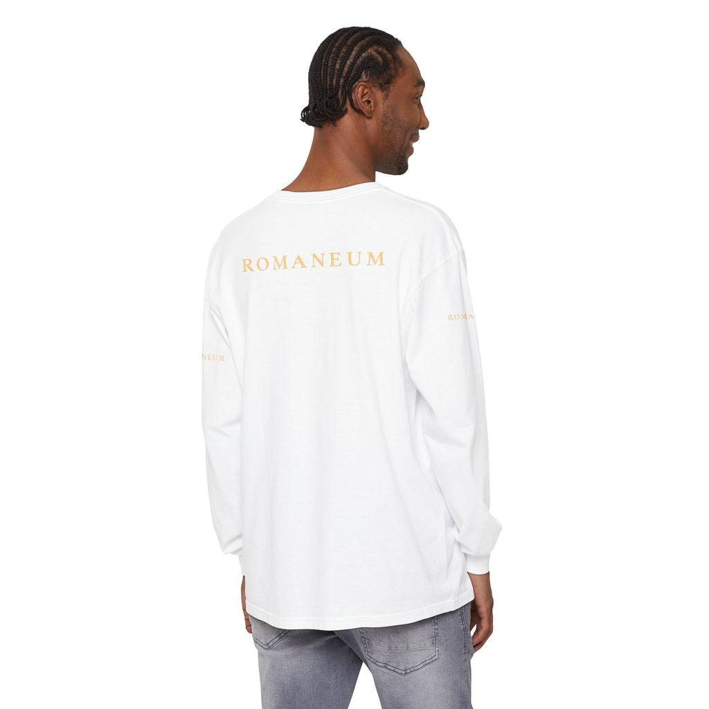 "Rejoice in the Lord Always" Unisex Garment-dyed Long Sleeve T-Shirt