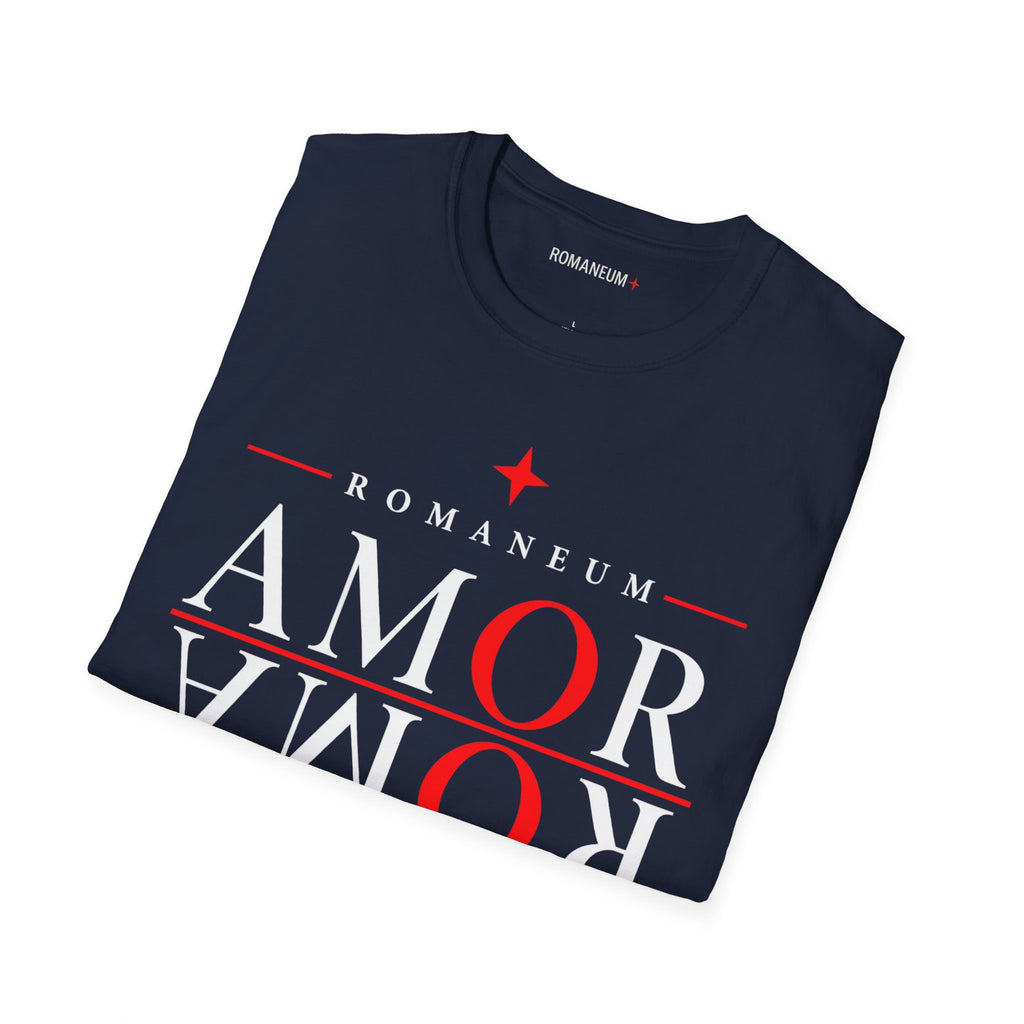 Amor/Roma 'ROMANEUM' Graphic T‑Shirt — 'AMOR' Reflection Design (God Is Love)