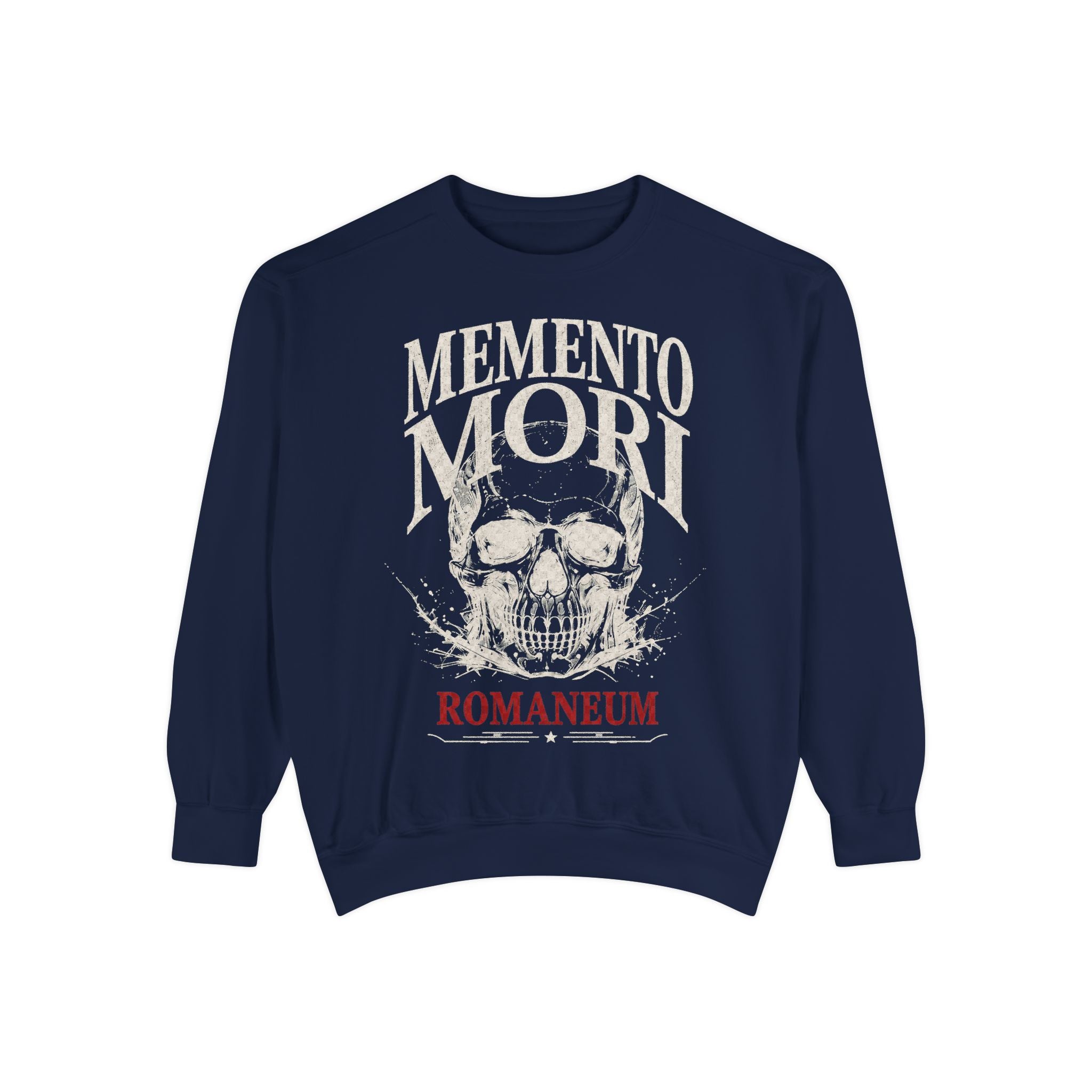 Memento Mori Sweatshirt — Gothic Skull Romaneum Crewneck