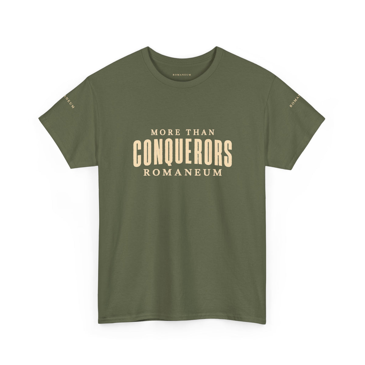 Conquerors Romanum Tee — 'More Than Conquerors' Shirt