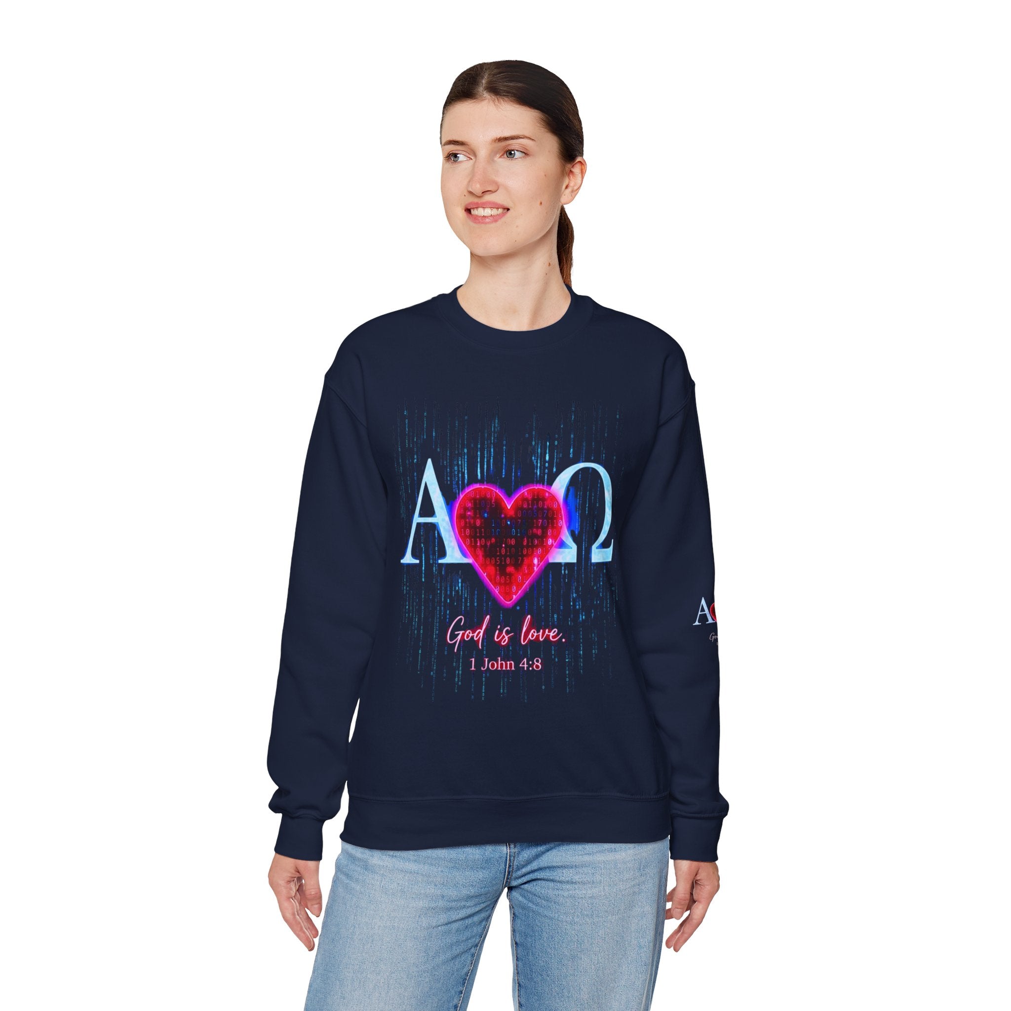 Alpha Omega Heart Sweatshirt ROMANEUM