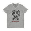 Memento Mori V-Neck Tee — Romaneum Skull Graphic Shirt