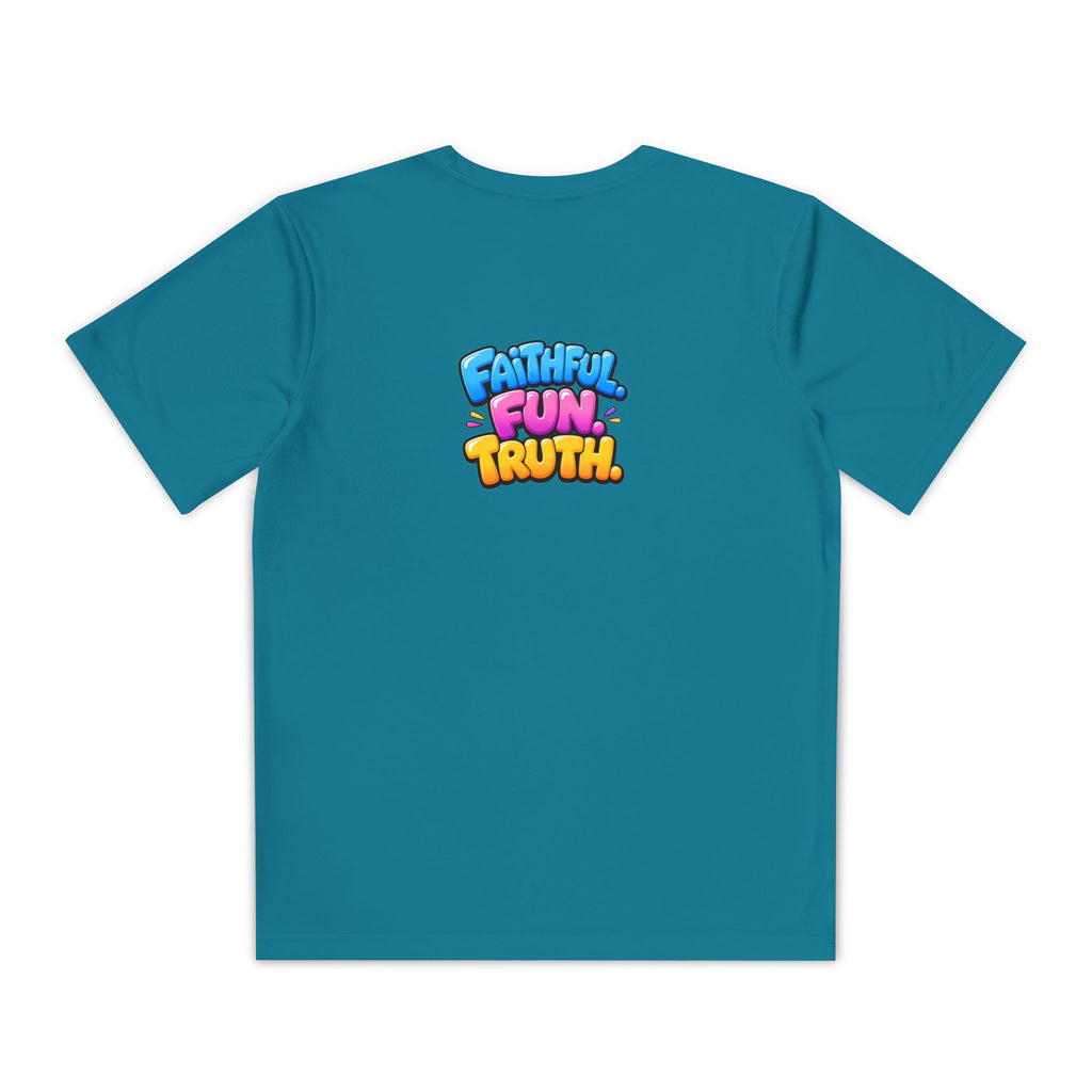 Youth T-Shirt — "God Is Good" Colorful Kids Faith Tee