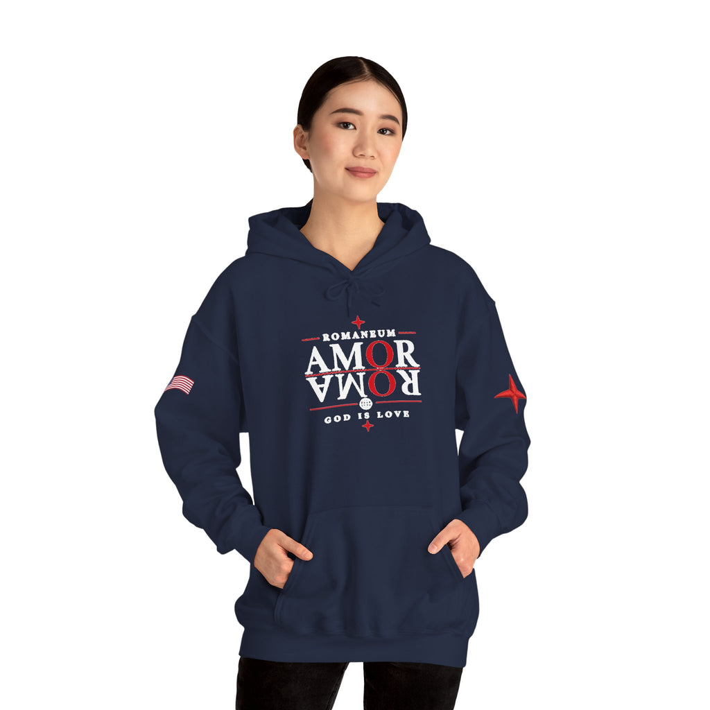 Romaneum ‘Amor’ Hoodie — God Is Love Graphic Sweatshirt