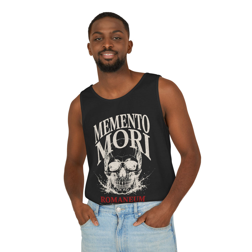 Memento Mori Skull Tank Top — Romaneum Vintage-Style Reminder Tank