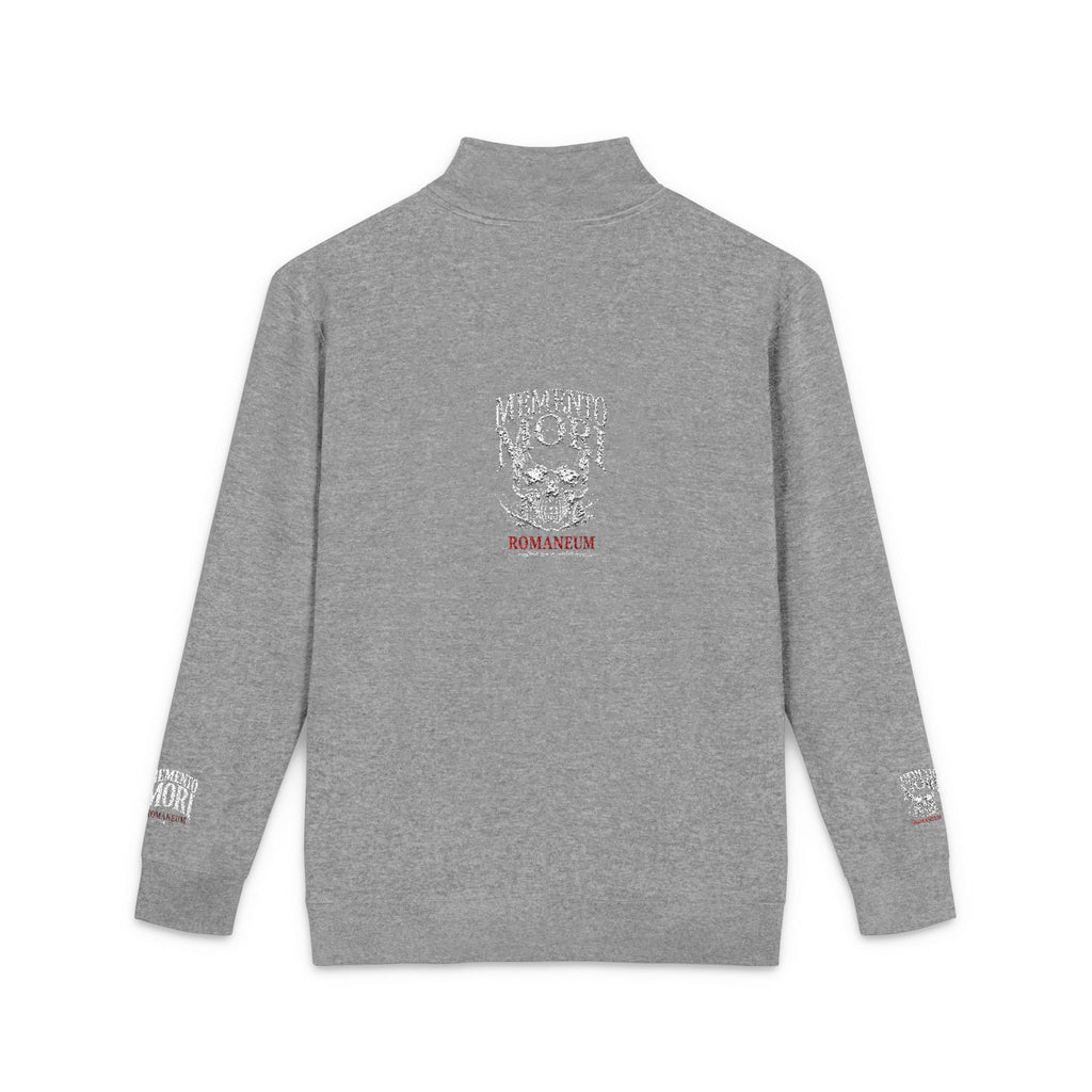 Embroidered Floral Skull Fleece Pullover