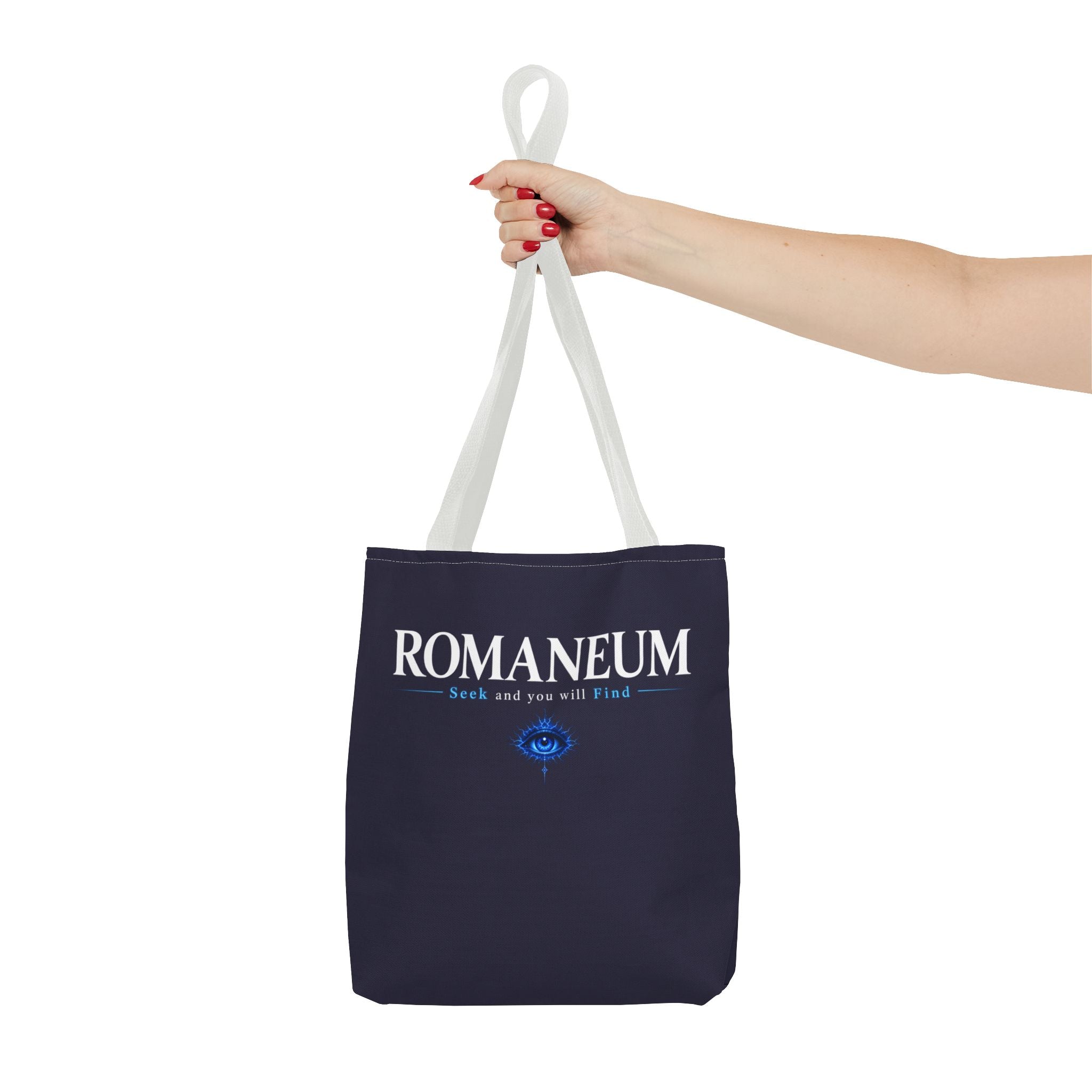 Romanеum Tote Bag — "Seek and You Will Find" Mystical Eye Canvas Tote