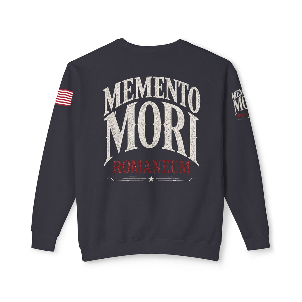 Memento Mori Crewneck Sweatshirt — Gothic Skull Romaneum Design