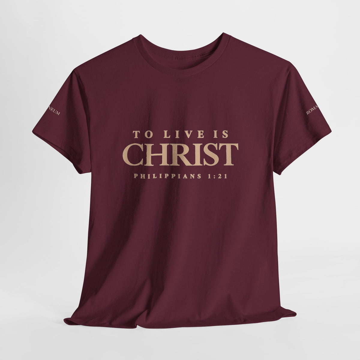 Romaneum Tee - "To Live Is Christ"