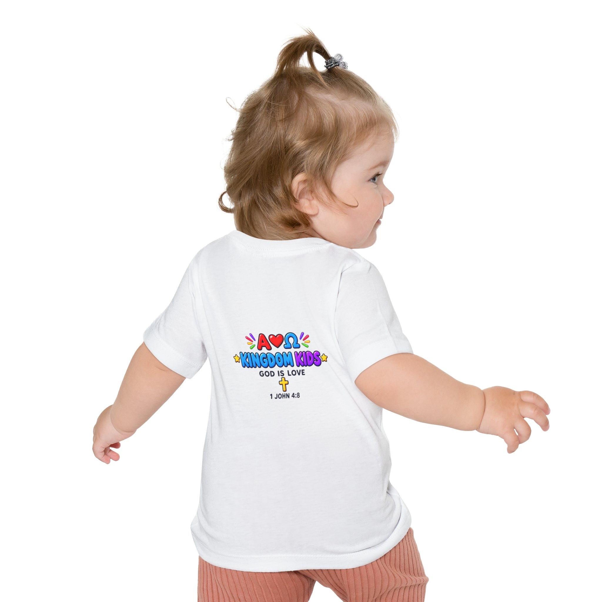 Baby T-Shirt — "Good News Toons" Kingdom Kids Tee (God Is Love)