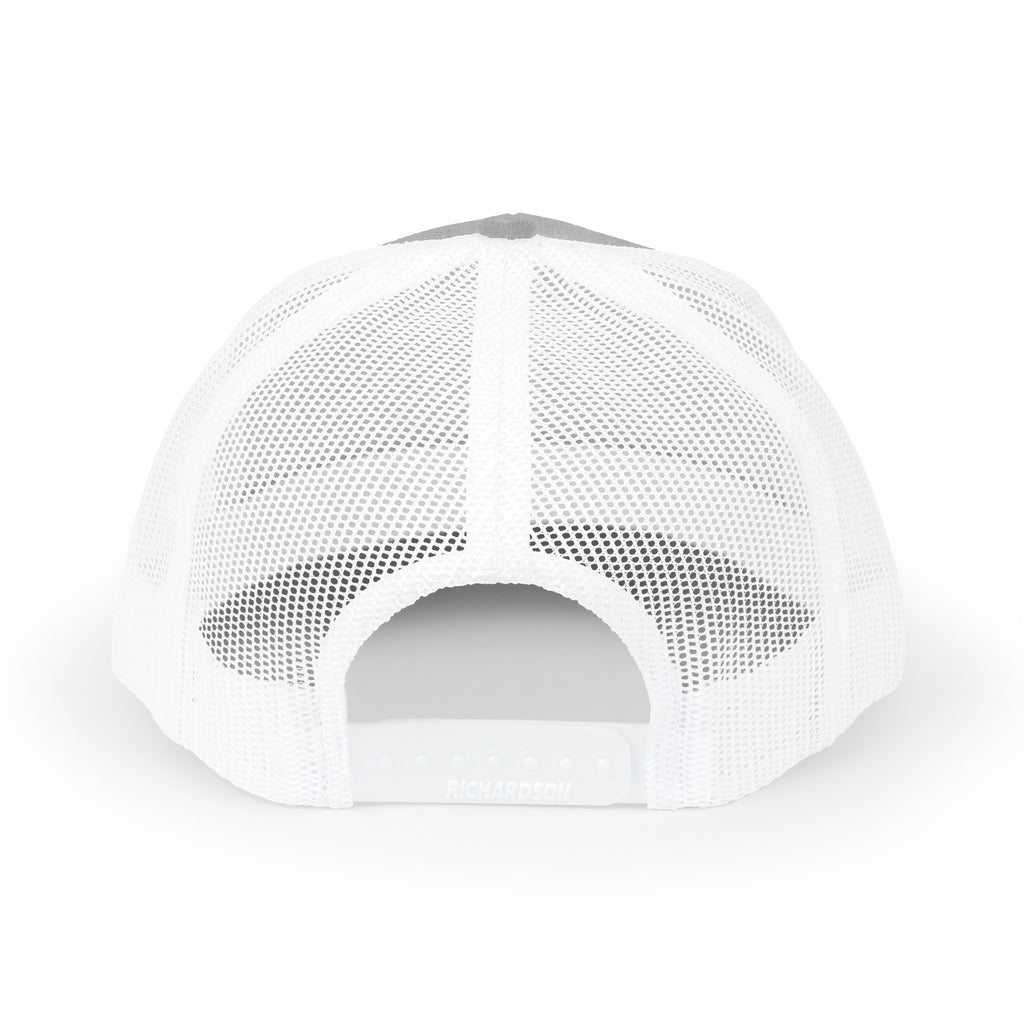 Eagle Head Romanem Trucker Cap | Embroidered Black White Mesh