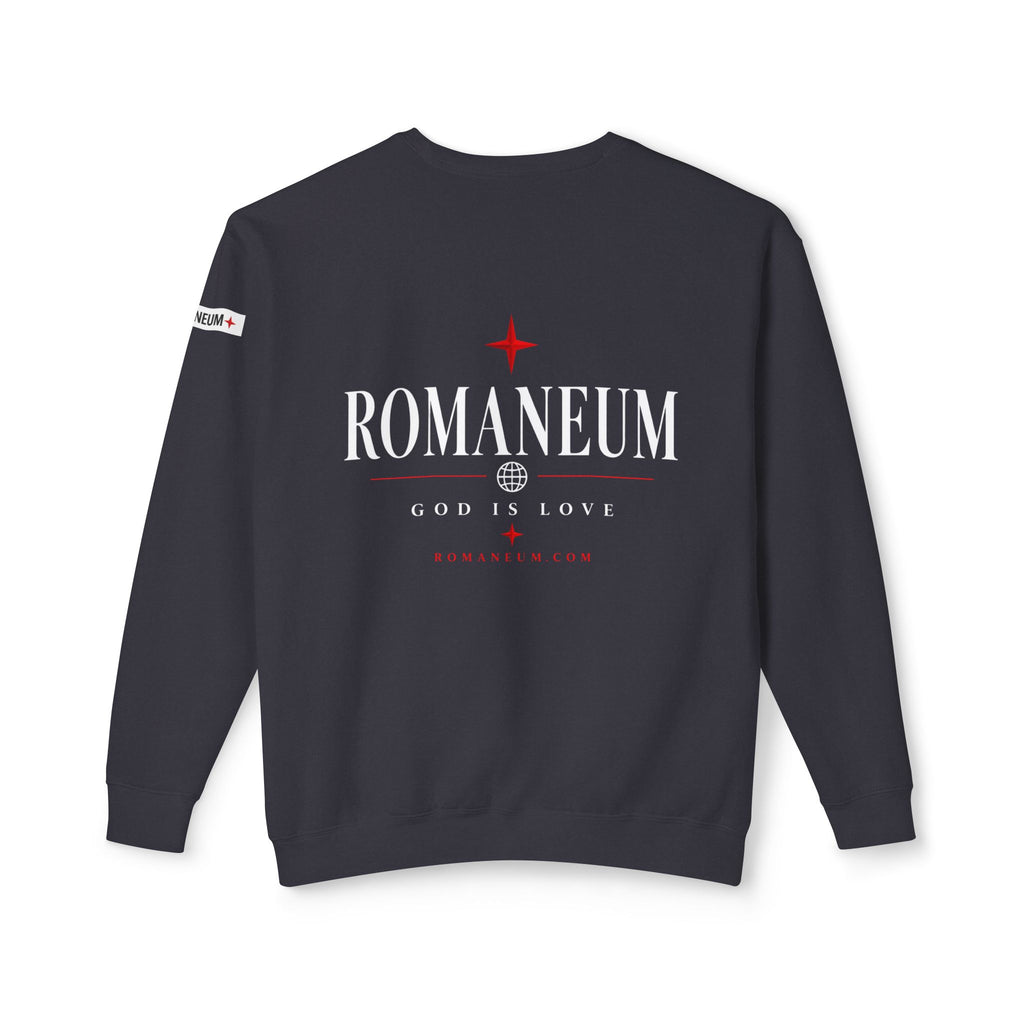Romaneum Amor Crewneck Sweatshirt — God Is Love Graphic