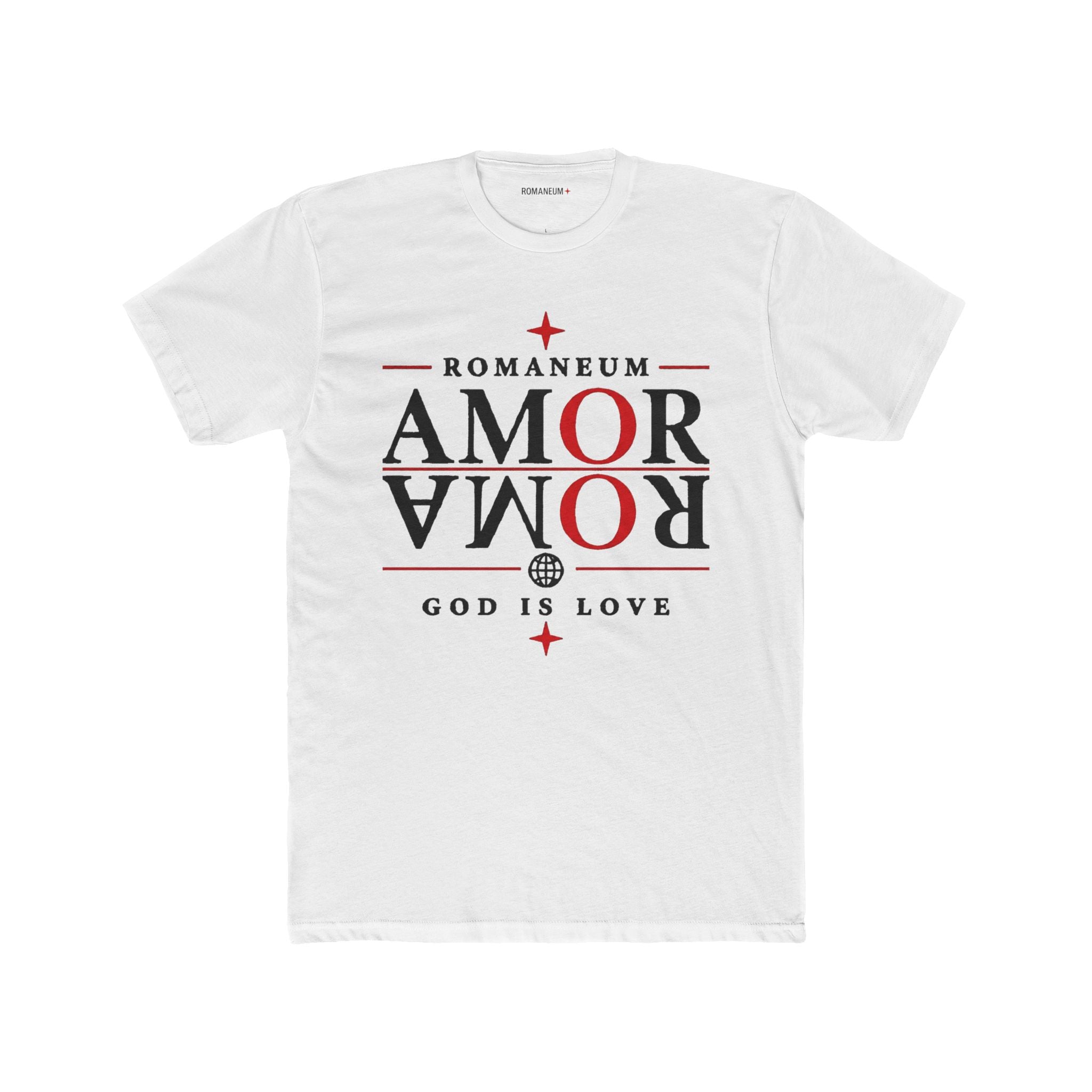 Romaneum 'Amor Roma' Graphic Tee — God Is Love Christian T‑Shirt