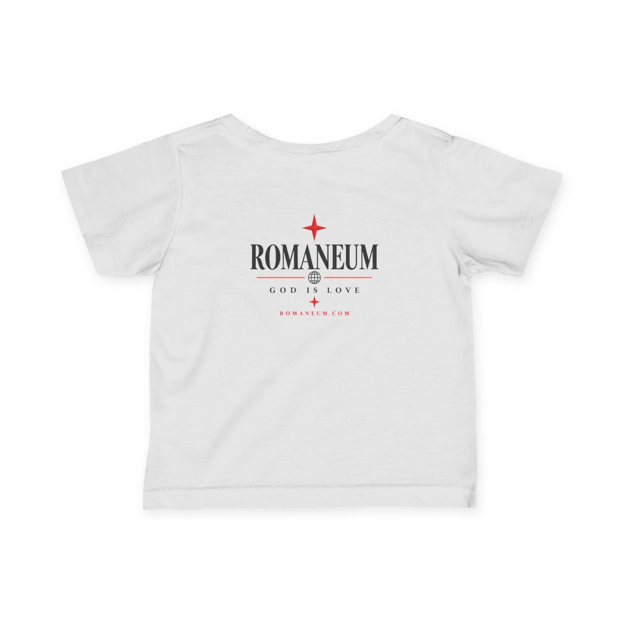 Infant Tee – 'AMOR ROMA' God Is Love Christian Baby Shirt