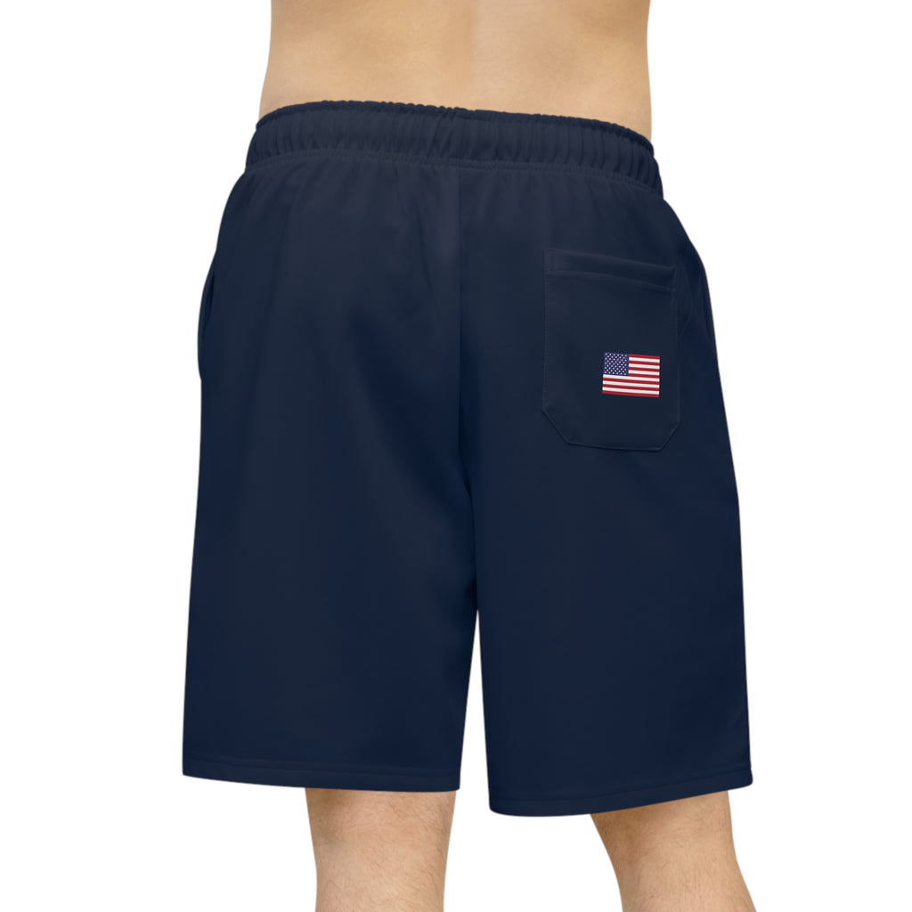 Romaneum Athletic Long Shorts (AOP) – Navy Performance 13 Edition