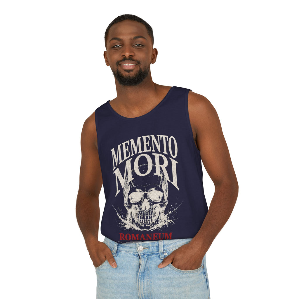 Memento Mori Skull Tank Top — Romaneum Vintage-Style Reminder Tank